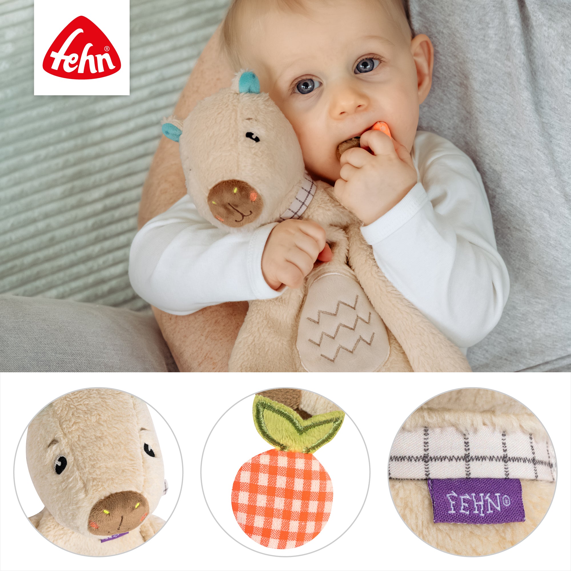 Knuffeldoekje Capybara Clara