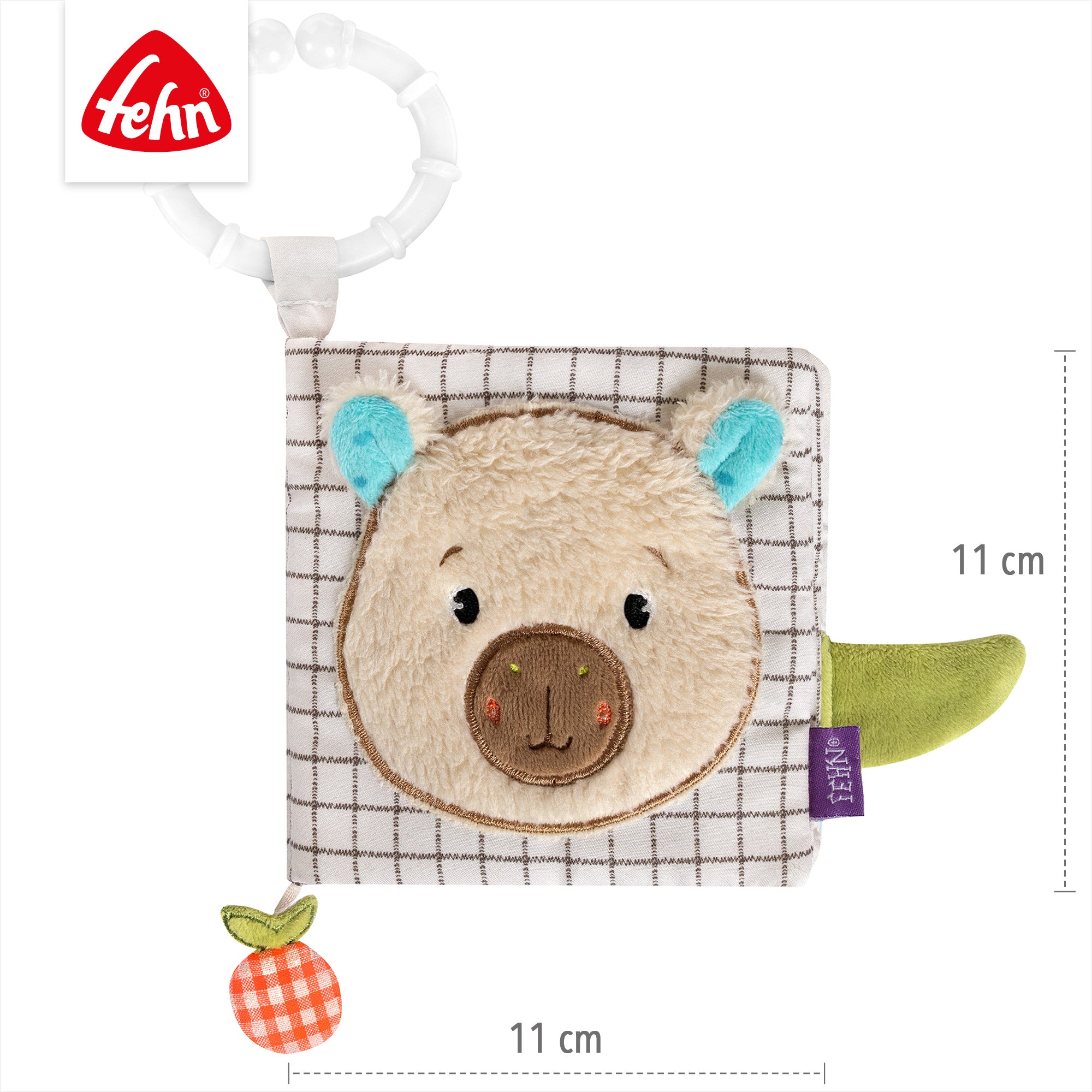 Zacht Boekje met Ring Capybara Clara