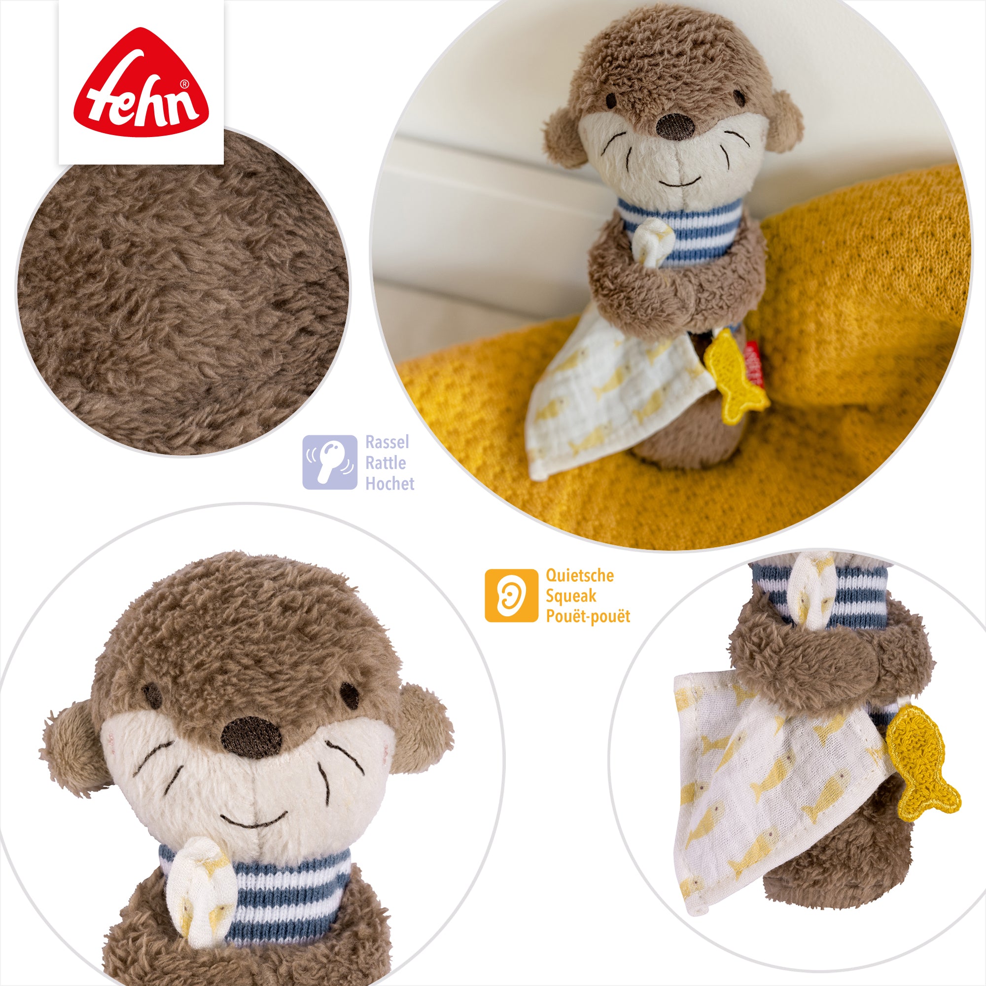Grijpknuffel Otter Theo