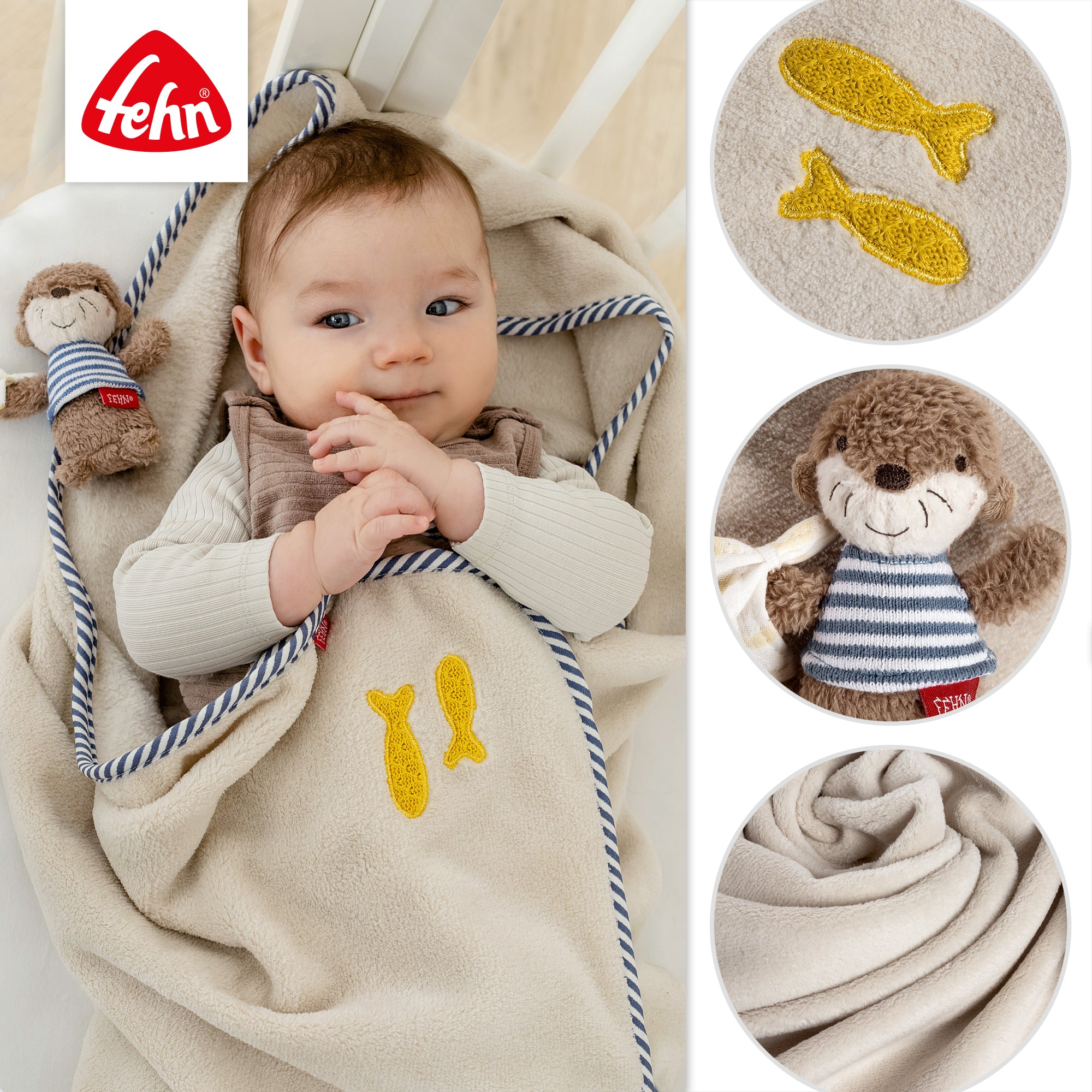 Knuffeldeken Otter Theo