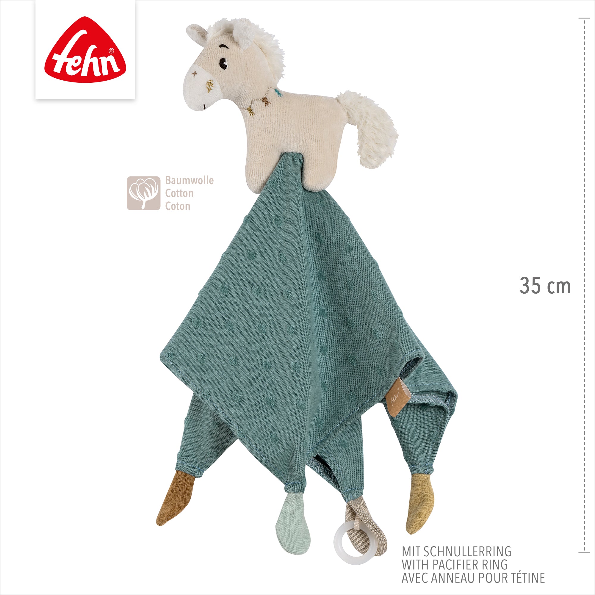 fehnNATUR Knuffeldoekje Pferdinand