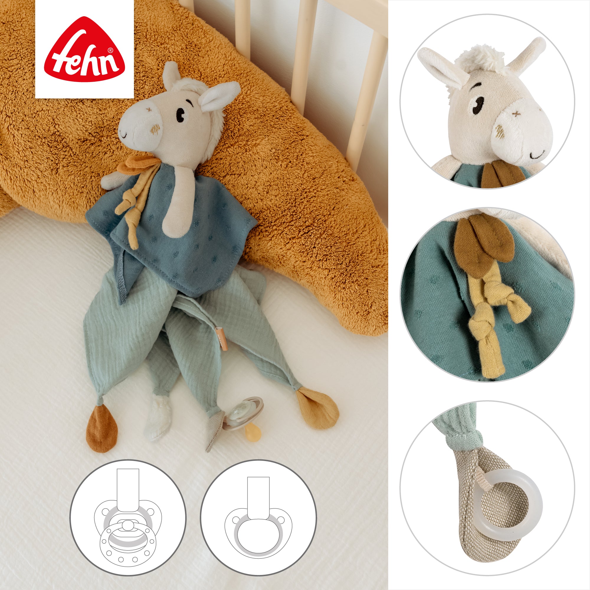 fehnNATUR Knuffeldoekje Deluxe Pferdinand